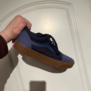Blue low top Vans
